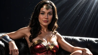 Cover for 'Wonder Woman - A Superhero Who Can Swallow Your Dick Whole And Drain Your Balls Dry (AI Generated)'