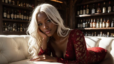 Cover for 'African Beauty Gets Massive Loads Of Cum In Her Mouth, Pussy, And Ass (AI-Generated) Aixxxshad'