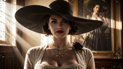 Cover for 'Lady Dimitrescu Loves Hot Sex, My Hot Cum Flows Out Of All Her Holes (AI-Video) Aixxxshad'