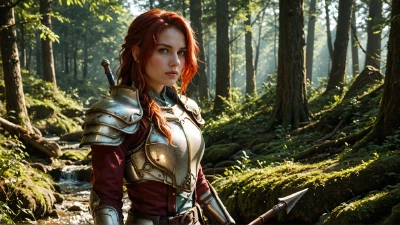 Cover for 'Sex With A Beautiful Warrior Girl, She Loves Anal Sex And Cum That Fills Her (AI-Generated) Aixxxshad'